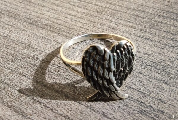 Anillo Alas Cruzadas Plata de Ley - Imagen 4