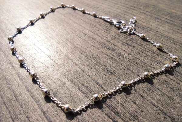 Tobillera Cadena de Bolitas Plata de Ley 925 - Imagen 7
