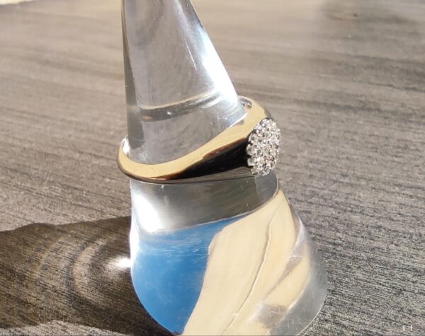 Anillo Sello con Circonitas Plata de Ley - Imagen 6