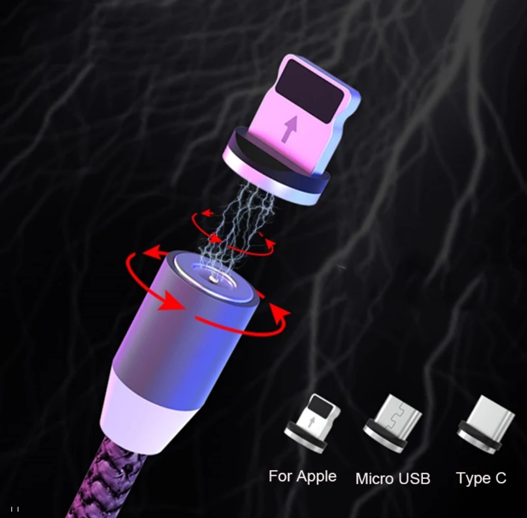 Cable de Carga Magnético Imantado Micro USB