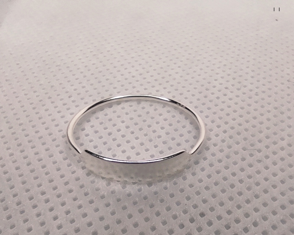 Anillo Chapa para Grabar Plata de Ley - Imagen 2