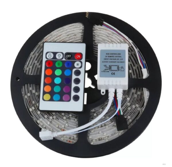 Luces Tiras LED 5 Metros RGB Empalmables con Control Remoto - Imagen 3