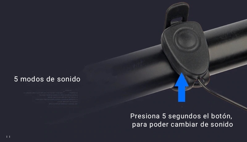 Linterna LED para Bicicleta con Claxon Impermeable - Imagen 4