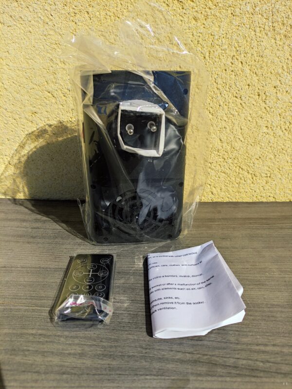 Mini Calefactor Eléctrico 900W Portátil con Pantalla Simulador Hoguera con Control Remoto - Imagen 7