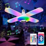 Lámpara LED Plegable RGB con Control Remoto y Altavoz Incorporado Miniatura 🎵 Vista en miniatura de la lampara led plegable rgb con control remoto y altavoz incorporado para catalogo