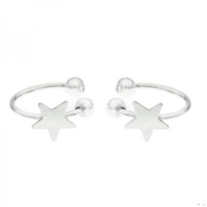 Pendientes Ear Cuff estrella Plata de Ley