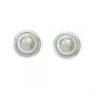 Pendientes Perla Plata de Ley