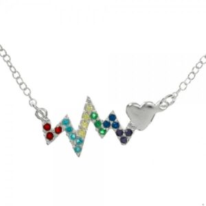 Collar Electrocardiograma Love Plata de Ley