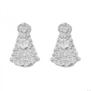 Pendientes virgen del Rocío Plata de Ley