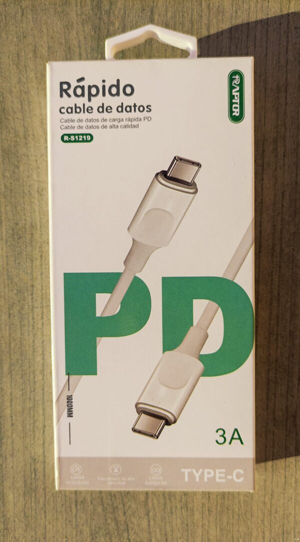 Cable de Carga Rápida Tipo C a Tipo C PD 3A - Imagen 6