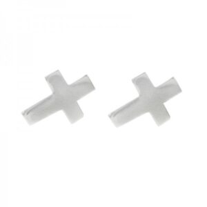 Pendientes Cruz Mini Plata de Ley