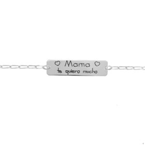 Pulsera Chapa Mamá Te Quiero Mucho