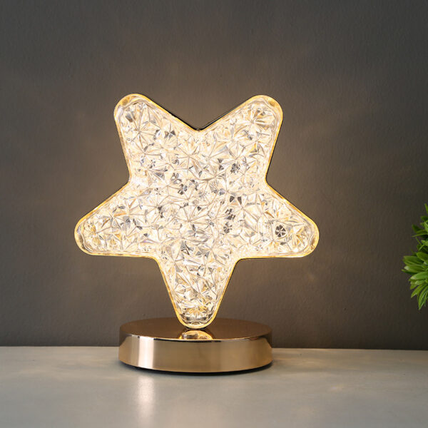 Lámpara Estrella Brillante Táctil Recargable