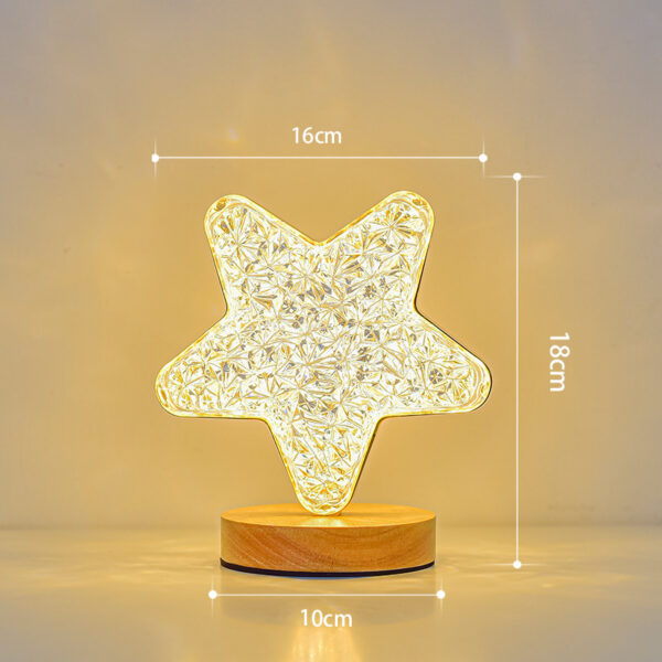 Lámpara Estrella Brillante Táctil Recargable - Imagen 2