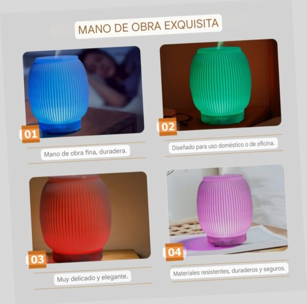 Humificador Difusor de Aroma Estilo Lámpara Tradicional 200 ml - Imagen 7