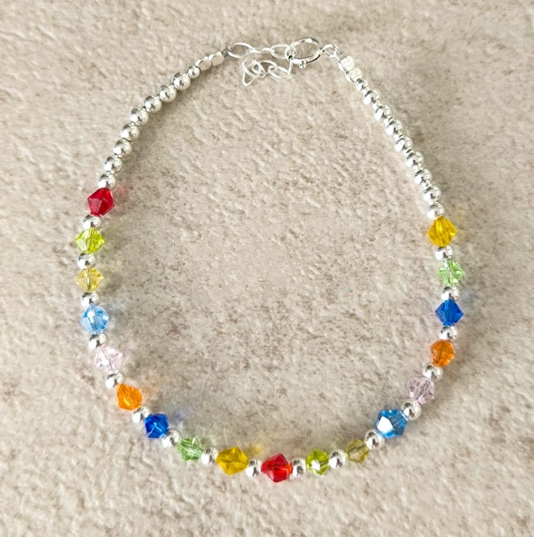 Pulsera con Cristales Checos Facetados - Imagen 2