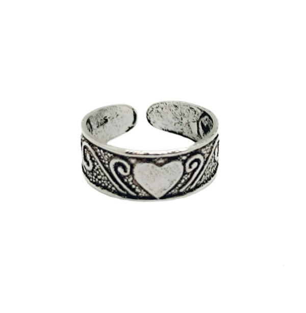 Joya para el verano: anillo de pie de plata de ley 925, ideal para la playa y la piscina.