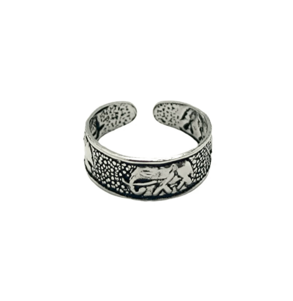 Joya para el verano: anillo de pie de plata de ley 925, ideal para la playa y la piscina.