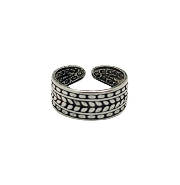 Joya para el verano: anillo de pie de plata de ley 925, ideal para la playa y la piscina.