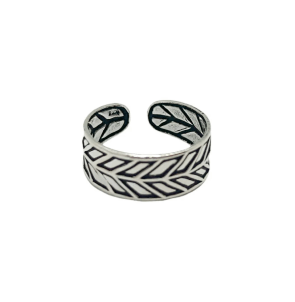 Joya para el verano: anillo de pie de plata de ley 925, ideal para la playa y la piscina.