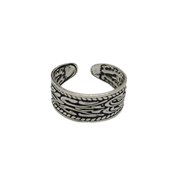 Joya para el verano: anillo de pie de plata de ley 925, ideal para la playa y la piscina.