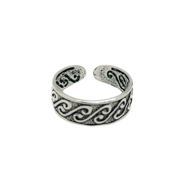 Joya para el verano: anillo de pie de plata de ley 925, ideal para la playa y la piscina.