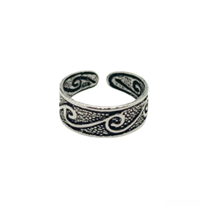 Joya para el verano: anillo de pie de plata de ley 925, ideal para la playa y la piscina.