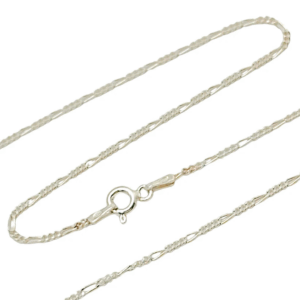 Joya de plata de ley: cadena 3+1 unisex, ideal para colgar colgantes o llevar sola.