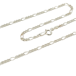 Joya de plata de ley: cadena 3+1 unisex, ideal para colgar colgantes o llevar sola.
