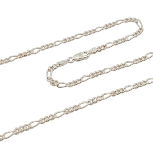 Joya de plata de ley: cadena 3+1 unisex, ideal para colgar colgantes o llevar sola.