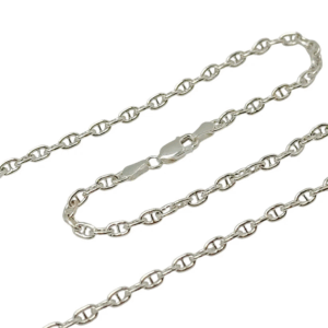 Cadena de plata de ley 925, modelo ANC80, un accesorio elegante y versátil.
