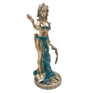 figura medusa resina azul 28cm.jpg