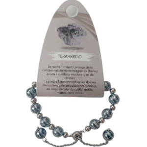 Pulsera de terahercio y acero, para el bienestar y la energía.