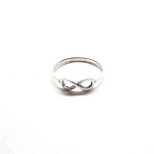 Anillo de plata de ley 925, símbolo infinito, ideal para regalo de amor y amistad.
