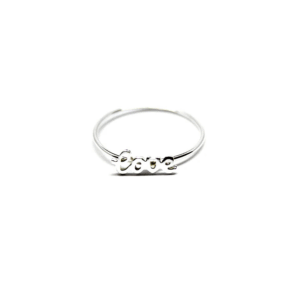 Anillo de plata de ley 925 con la inscripción "Love", ideal para regalo de San Valentín.