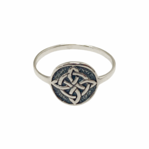 Anillo de plata 925 Nudo de Bruja, amuleto de protección y magia celta.