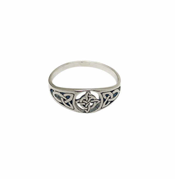 Anillo de plata 925 Nudo de Bruja, amuleto de protección y magia celta.