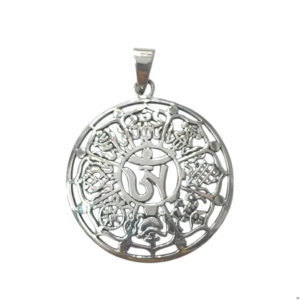 Colgante símbolo Om plata de ley 925 amuleto meditación espiritual sagrado El Bazar de Monty