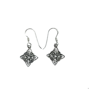 Pendientes nudo de bruja plata de ley 925 amuleto protección mística única El Bazar de Monty