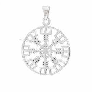Colgante Plata Brujula Vikinga Ø25mm