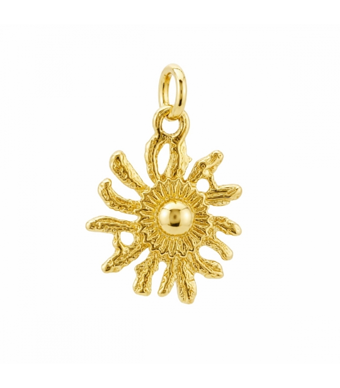 Colgante Eguzkilore Bañado ☀️ Colgante plata Eguzkilore 15mm bañado oro