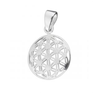 Colgante plata flor de la vida 16mm