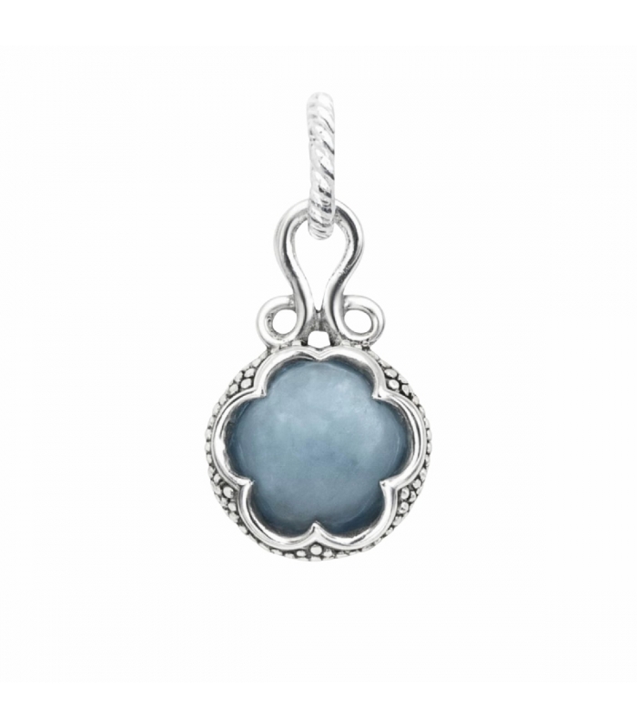 Colgante Gotland Cuarzo Azul 💠 Colgante plata Gotland cuarzo azul 12mm