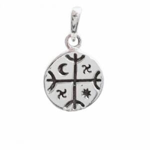 Colgante plata Kultrum 10 mm amuleto ancestral