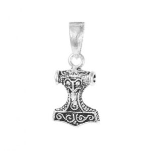 colgante martillo de Thor plata 13.5mm