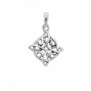 Colgante plata nudo de bruja 14mm amuleto de protección