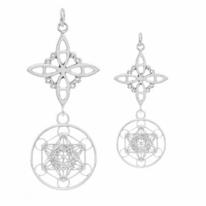 Colección colgante plata nudo bruja Metatrón