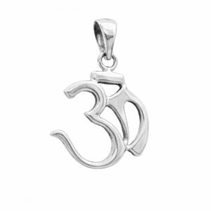 Colgante plata Om 15.5mm
