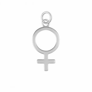 Colgante Plata Simbolo Mujer 23mm
