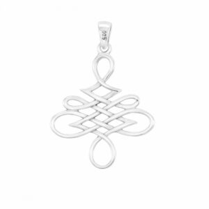 colgante unalome plata 24mm